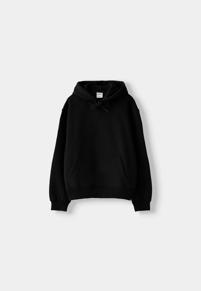 Bershka Bershka Hoodie - black denim Vierteljährliche Förderung