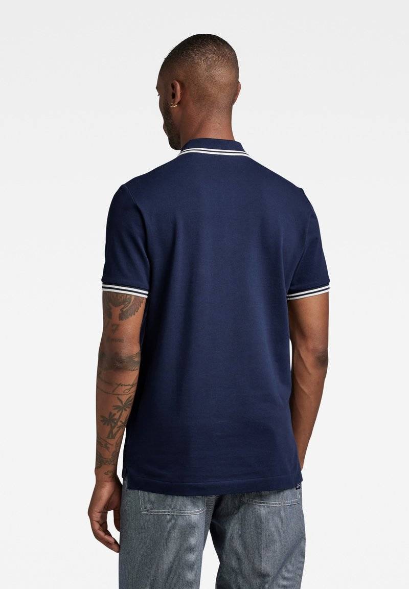 G-STAR G-STAR DUNDA SLIM STRIPE - Polo shirt - sartho blue Bis zu 55% Rabatt