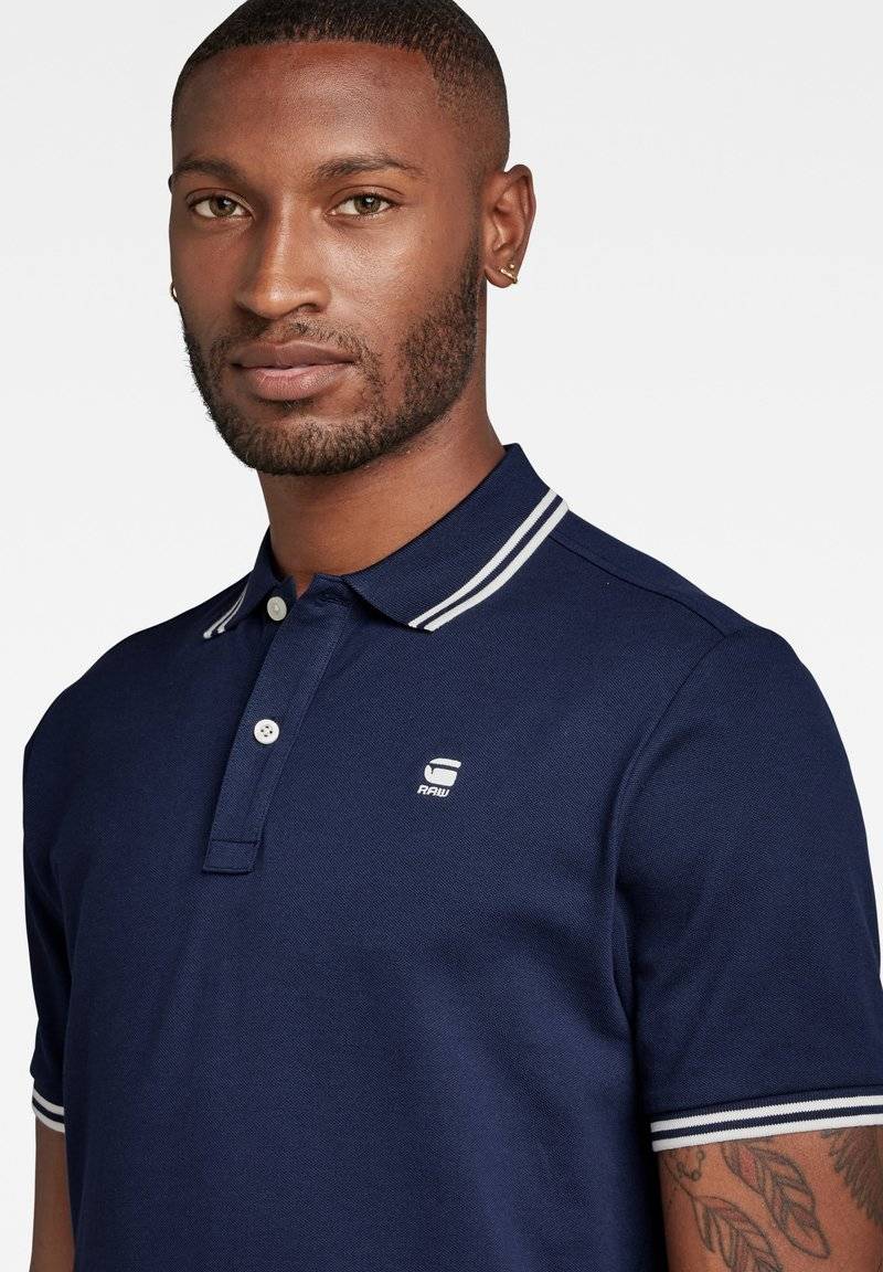 G-STAR G-STAR DUNDA SLIM STRIPE - Polo shirt - sartho blue Bis zu 55% Rabatt