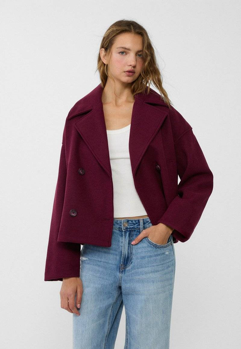 Stradivarius Stradivarius SOFT - Blazer - bordeaux Nur noch ein Tag übrig