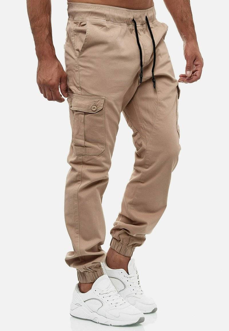 Tazzio Tazzio Cargo trousers - beige 50% Rabatt mit kostenlosem Versand