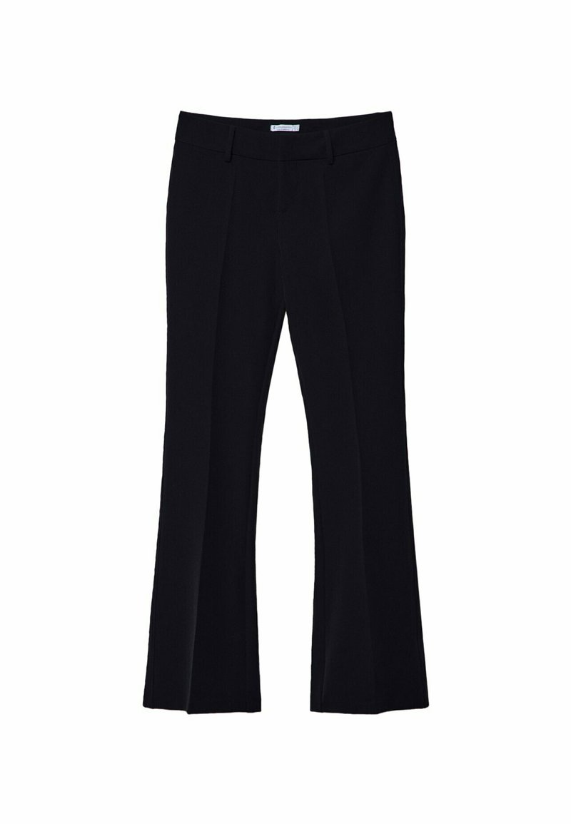 Stradivarius Stradivarius TAILORED FLARED - Trousers - black Speichern exportieren