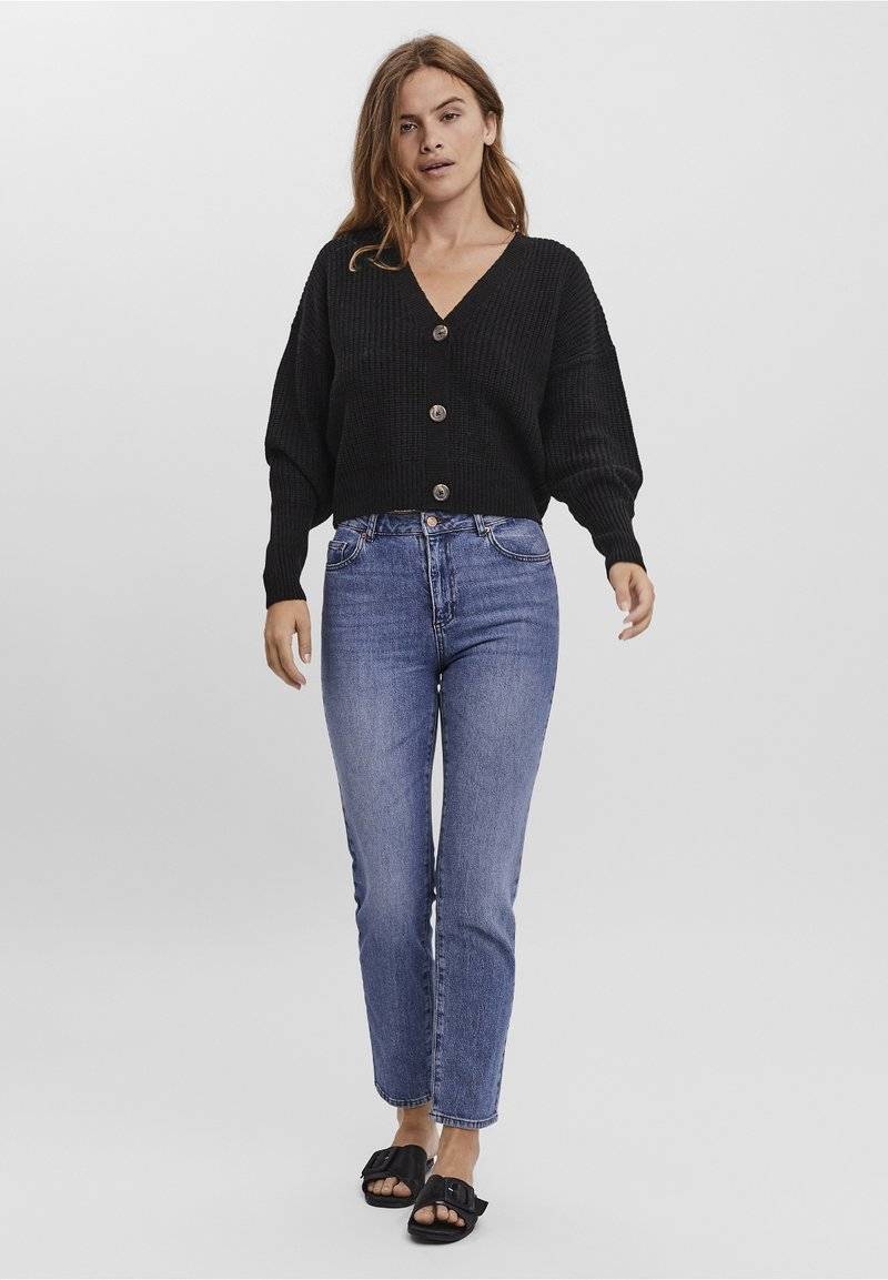 Vero Moda Vero Moda VMLEA VNECK - Cardigan - black Im Verkauf