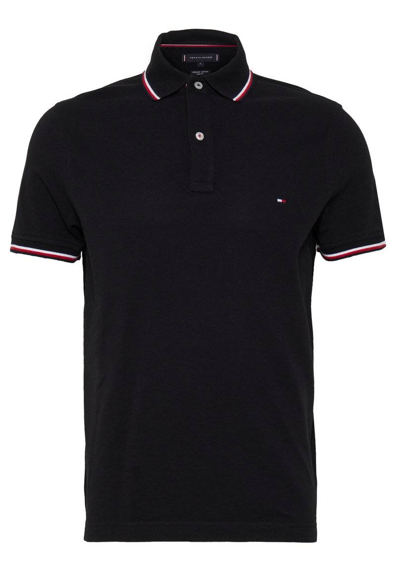Tommy Hilfiger Tommy Hilfiger TIPPED SLIM - Polo shirt - black Verkauf