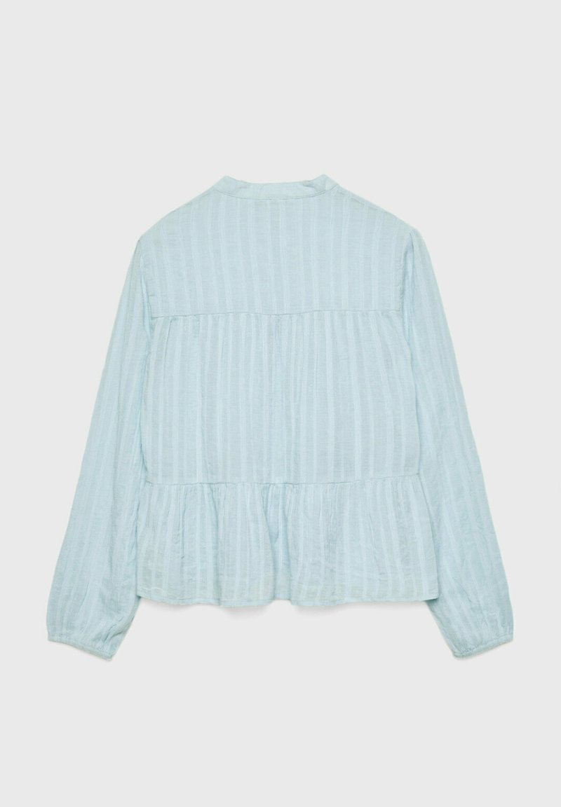 Stradivarius Stradivarius FLOWING BOHO - Blouse - light blue Fabrikverkauf