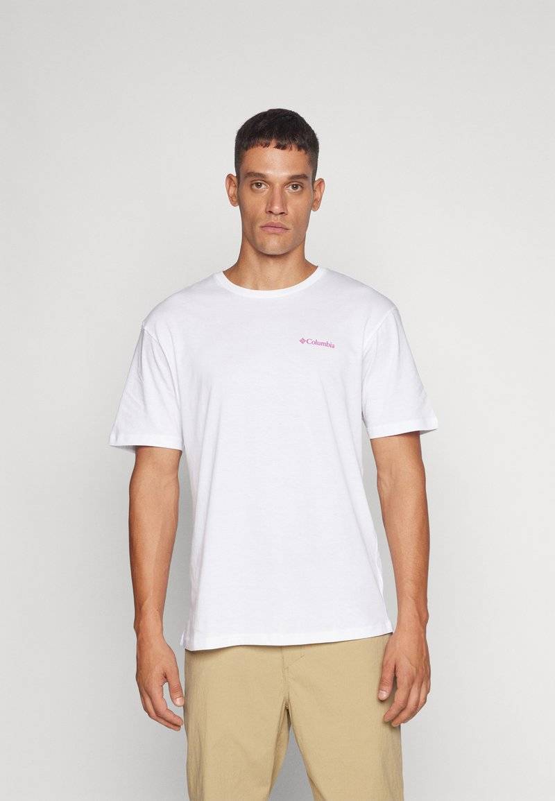 Columbia Columbia ROLLINGWOOD PARK GRAPHIC - Print T-shirt - white Lagerräumung